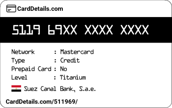 Card Details: 511969