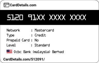 Card Details: 512091