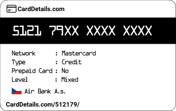 Card Details: 512179
