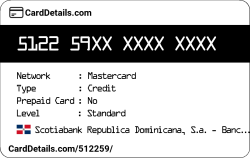 Card Details: 512259