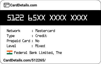Card Details: 512265