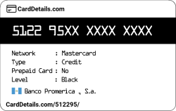 Card Details: 512295