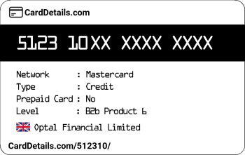 Card Details: 512310