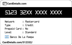 Card Details: 512332