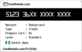 Card Details: 512336