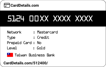 Card Details: 512400