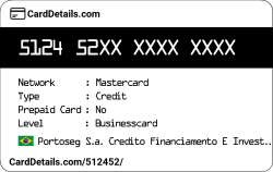 Card Details: 512452