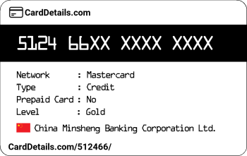 Card Details: 512466
