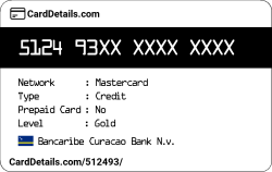 Card Details: 512493