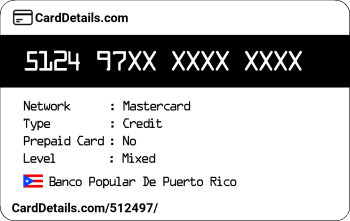 Card Details: 512497