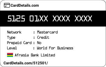 Card Details: 512501