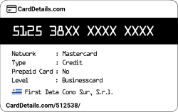 Card Details: 512538