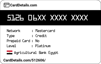 Card Details: 512606