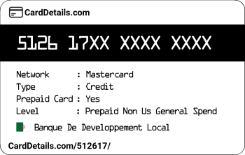 Card Details: 512617