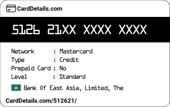 Card Details: 512621