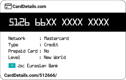 Card Details: 512666