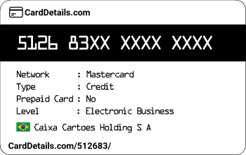 Card Details: 512683