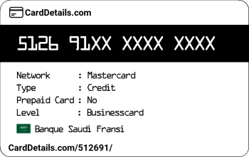 Card Details: 512691