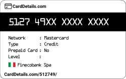Card Details: 512749