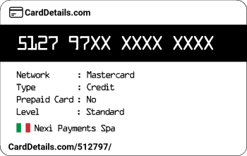 Card Details: 512797
