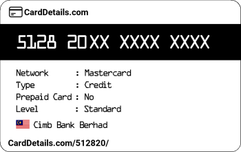 Card Details: 512820