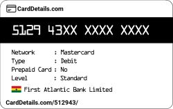 Card Details: 512943
