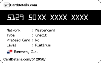 Card Details: 512950