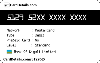 Card Details: 512952