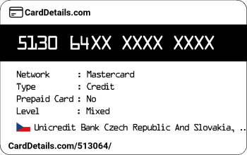 Card Details: 513064