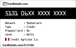 Card Details: 513106