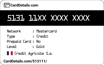 Card Details: 513111