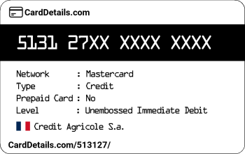 Card Details: 513127