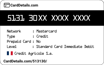 Card Details: 513130