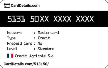Card Details: 513150