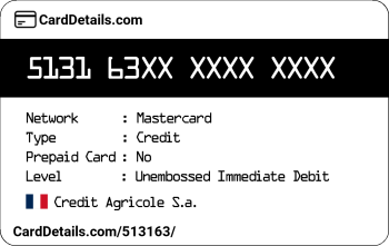 Card Details: 513163
