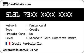 Card Details: 513173