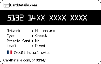 Card Details: 513214