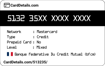 Card Details: 513235