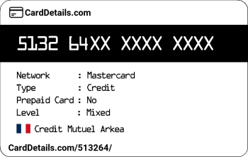 Card Details: 513264