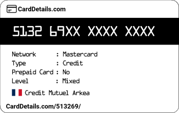 Card Details: 513269