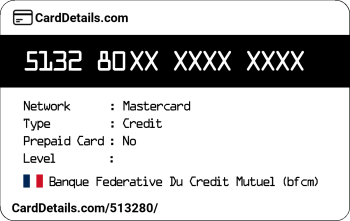 Card Details: 513280