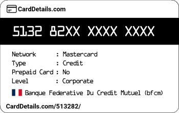 Card Details: 513282