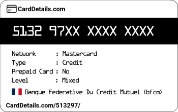 Card Details: 513297