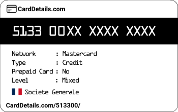 Card Details: 513300