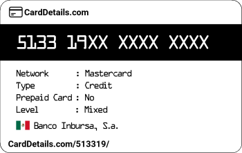 Card Details: 513319