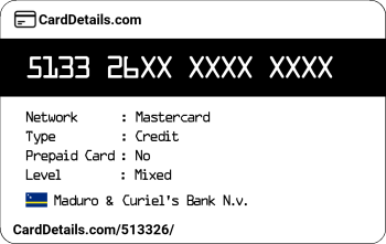 Card Details: 513326