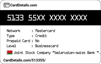 Card Details: 513355