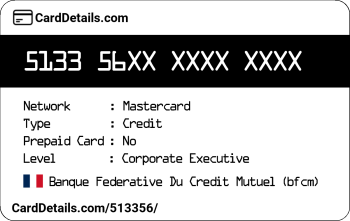 Card Details: 513356