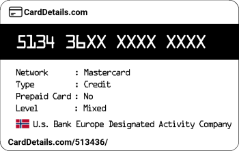 Card Details: 513436