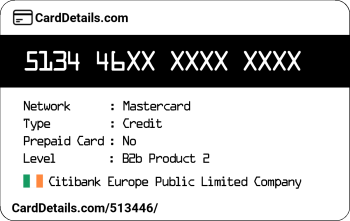 Card Details: 513446